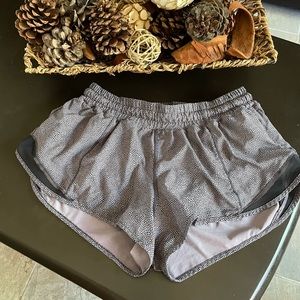 Grey/Blk Lululemon running shorts